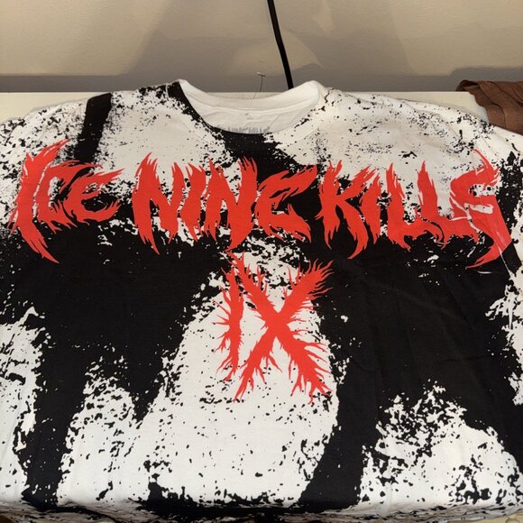 Ice Nine Kills IX Graphic Mask Shirt Large Band Tee Merch Tour 2023 - Picture 5 of 6